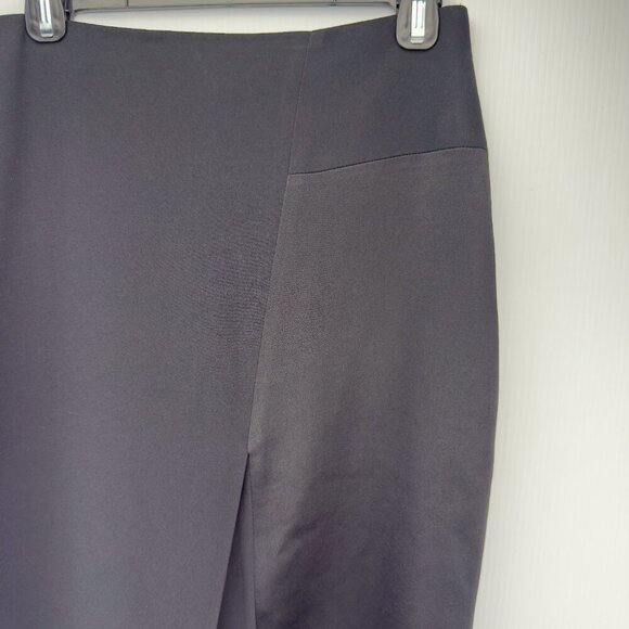 JUDITH & CHARLES Designer Office Pannel Pencil Front Slit Black luxury Skirt s 2 - Picture 3 of 7